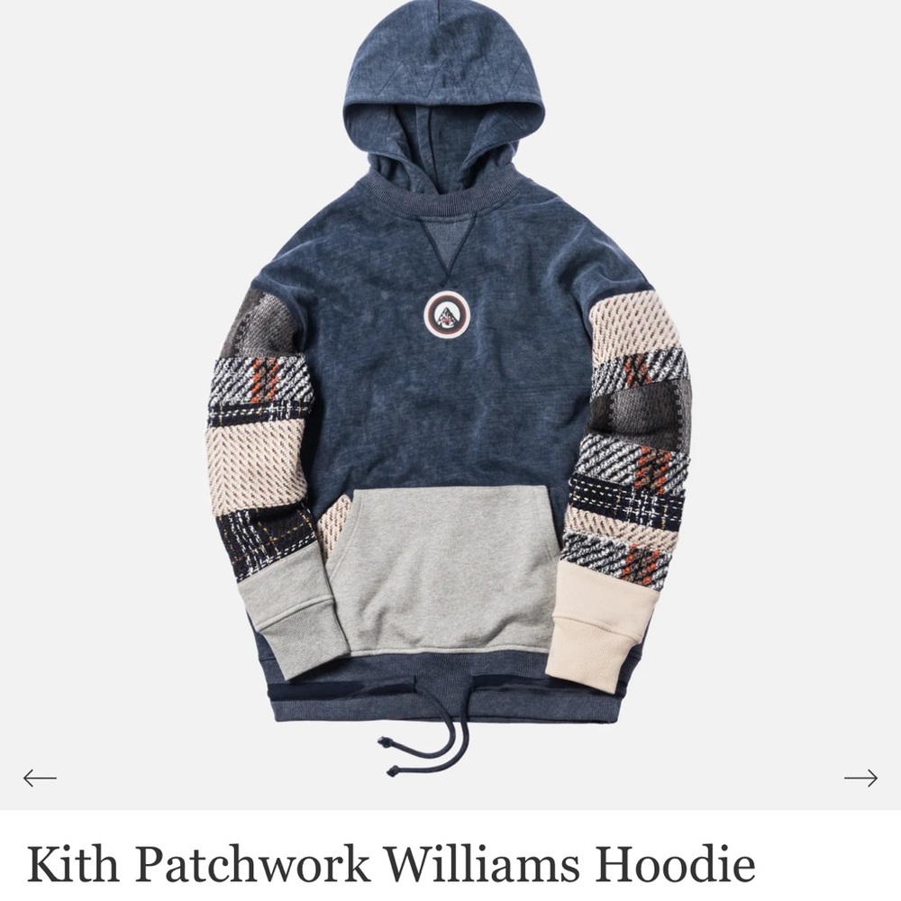 Kith Patchwork Williams Hoodie Size XL